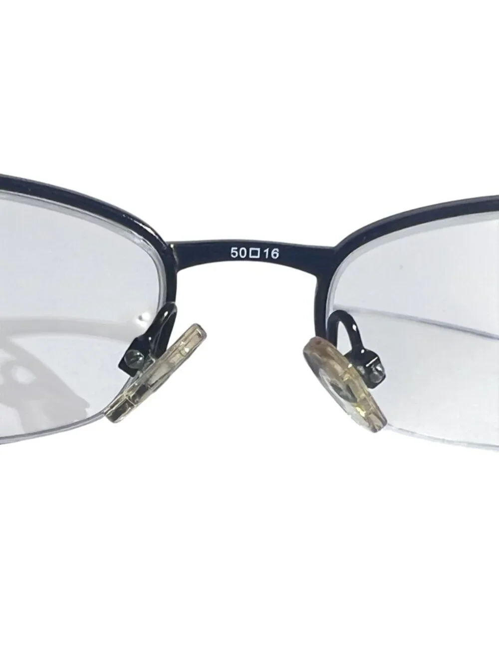 Rampage R132 Brown Semi Rimless Eyeglass Frames Only 50-16-135 Spring Hinge